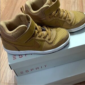 🟤 Nike Court Borough Mid 2 Sneakers | Wheat | | Kids 10.5C 👟✨
